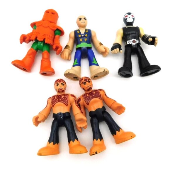 Lot of 5 Fisher Price Imaginext Toy Figures Pirates Warrior Knights DC Bane - Picture 1 of 4